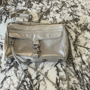 Rebecca Minkoff grey clutch